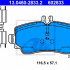 Sada brzdových destiček ATE 13.0460-2833 (AT 602833) - MERCEDES-BENZ