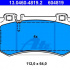 Sada brzdových destiček ATE 13.0460-4819 (AT 604819) - MERCEDES-BENZ