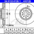 Brzdový kotouč ATE 24.0132-0126 (AT 432126) - CITROËN, FIAT, LANCIA