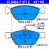 Sada brzdových destiček ATE 13.0460-7181 (AT 607181) - ALFA ROMEO