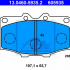 Sada brzdových destiček ATE 13.0460-5935 (AT 605935) - TOYOTA