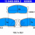 Sada brzdových destiček ATE 13.0460-5806 (AT 605806) - MAZDA