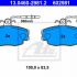 Sada brzdových destiček ATE 13.0460-2981 (AT 602981) - CITROËN