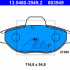 Sada brzdových destiček ATE 13.0460-3949 (AT 603949) - FIAT