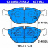 Sada brzdových destiček ATE 13.0460-7183 (AT 607183) - AUDI, MERCEDES-BENZ