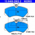 Sada brzdových destiček ATE 13.0460-2902 (AT 602902) - CITROËN, FIAT, PEUGEOT