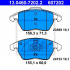 Sada brzdových destiček ATE 13.0460-7202 (AT 607202) - CITROËN, PEUGEOT