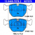 Sada brzdových destiček ATE 13.0460-7078 (AT 607078) - BMW