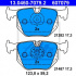 Sada brzdových destiček ATE 13.0460-7079 (AT 607079) - BMW