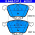 Sada brzdových destiček ATE 13.0460-7187 (AT 607187) - VOLVO