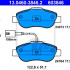 Sada brzdových destiček ATE 13.0460-3846 (AT 603846) - FIAT