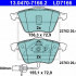 Sada brzdových destiček ATE Ceramic 13.0470-7166 (AT LD7166) - AUDI