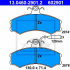 Sada brzdových destiček ATE 13.0460-2901 (AT 602901) - ALFA ROMEO, CITROËN, FIAT, PEUGEOT