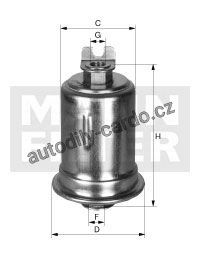 Palivový filtr MANN WK614/26 (MF WK614/26)