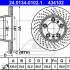 Brzdový kotouč ATE 24.0134-0102 (AT 434102) - PORSCHE