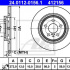 Brzdový kotouč ATE 24.0112-0156 (AT 412156) - CITROËN, FIAT, LANCIA