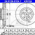 Brzdový kotouč ATE 24.0126-0104 (AT 426104) - CITROËN, FIAT, PEUGEOT