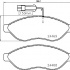 Sada brzdových destiček BREMBO P23143