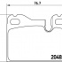 Sada brzdových destiček BREMBO P65003 - PORSCHE