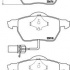 Sada brzdových destiček BREMBO P85085 - AUDI, SEAT, ŠKODA, VW