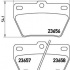 Sada brzdových destiček BREMBO P83057 - TOYOTA