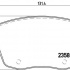 Sada brzdových destiček BREMBO P85057 - SEAT, ŠKODA, VW