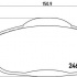 Sada brzdových destiček BREMBO P61101 - PEUGEOT