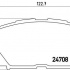 Sada brzdových destiček BREMBO P83101 - TOYOTA