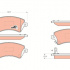 Sada brzdových destiček TRW GDB3288 - TOYOTA COROLLA