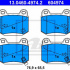 Sada brzdových destiček ATE 13.0460-4974 (AT 604974) - MITSUBISHI, NISSAN