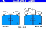 Sada brzdových destiček ATE 13.0460-4063 (AT 604063) - TALBOT