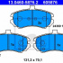 Sada brzdových destiček ATE 13.0460-5876 (AT 605876) - HYUNDAI