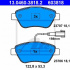 Sada brzdových destiček ATE 13.0460-3818 (AT 603818) - CITROËN, FIAT, LANCIA