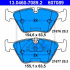 Sada brzdových destiček ATE 13.0460-7089 (AT 607089) - BMW