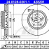Brzdový kotouč ATE 24.0128-0201 (AT 428201) - OPEL