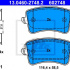 Sada brzdových destiček ATE 13.0460-2748 (AT 602748) - AUDI