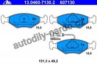 Sada brzdových destiček ATE 13.0460-7130 (AT 607130)