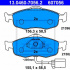 Sada brzdových destiček ATE 13.0460-7056 (AT 607056) - FORD
