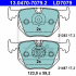 Sada brzdových destiček ATE Ceramic 13.0470-7079 (AT LD7079) - BMW
