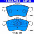 Sada brzdových destiček ATE 13.0460-7102 (AT 607102) - VW