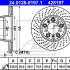 Brzdový kotouč ATE 24.0128-0197 (AT 428197) - PORSCHE