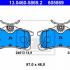 Sada brzdových destiček ATE 13.0460-5869 (AT 605869) - TOYOTA