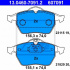 Sada brzdových destiček ATE 13.0460-7091 (AT 607091) - OPEL, SAAB