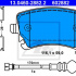 Sada brzdových destiček ATE 13.0460-2882 (AT 602882) - VW