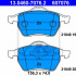 Sada brzdových destiček ATE 13.0460-7076 (AT 607076) - FORD, SEAT, VW