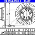 Brzdový kotouč ATE 24.0134-0101 (AT 434101) - PORSCHE
