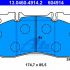 Sada brzdových destiček ATE 13.0460-4914 (AT 604914)