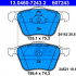 Sada brzdových destiček ATE 13.0460-7243 (AT 607243) - FORD, VOLVO