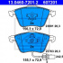 Sada brzdových destiček ATE 13.0460-7201 (AT 607201)