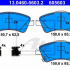 Sada brzdových destiček ATE 13.0460-5603 (AT 605603) - TOYOTA